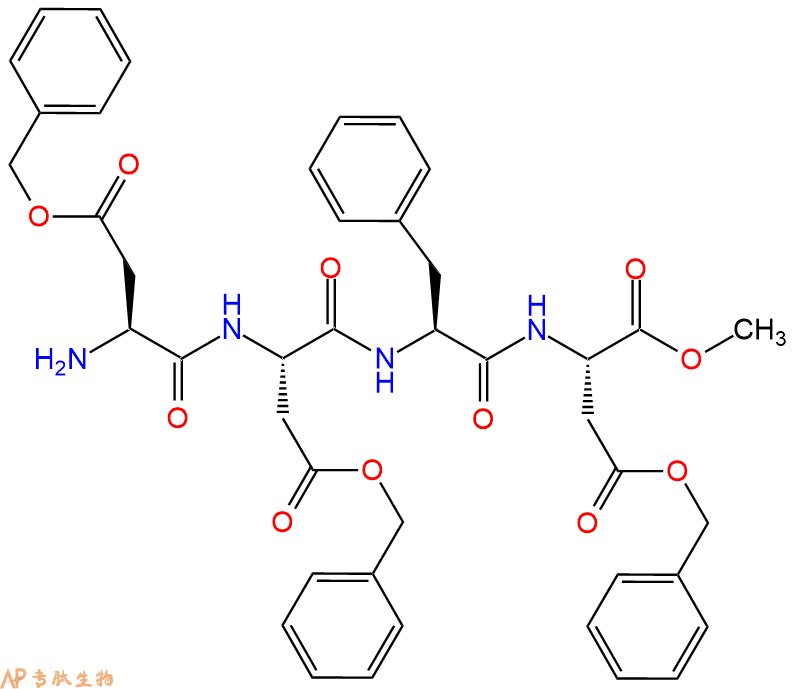 专肽生物产品四肽[Asp(OBzl)]2-Phe-Asp(OBzl)-甲酯化1448070-52-7