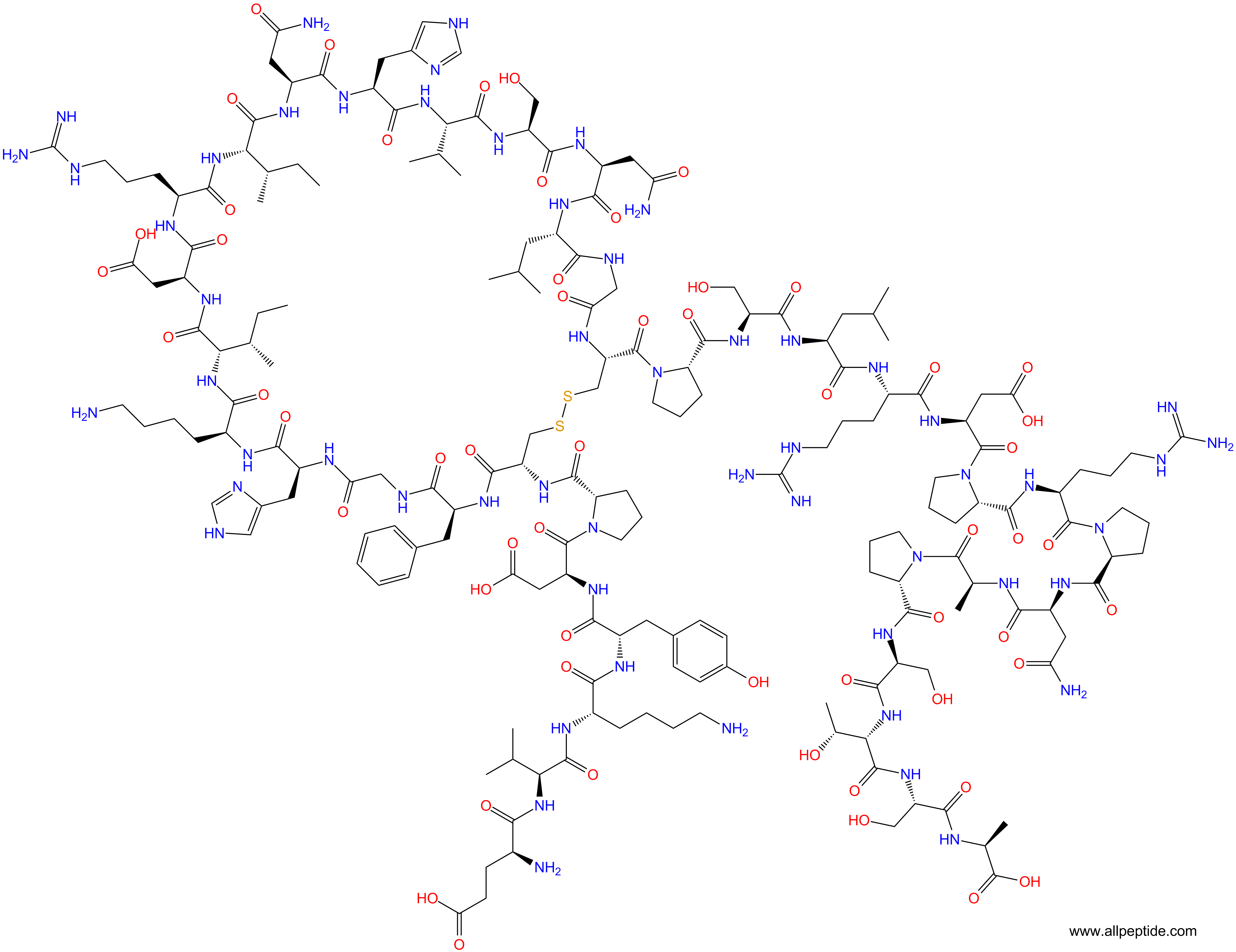 专肽生物产品眼镜蛇利尿钠肽、Dendroaspis Natriuretic Peptide255721-52-9