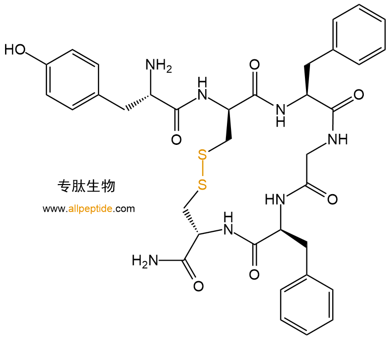 专肽生物产品Tyr-c[DCys-Phe-Gly-Phe-Cys]NH270768-45-5