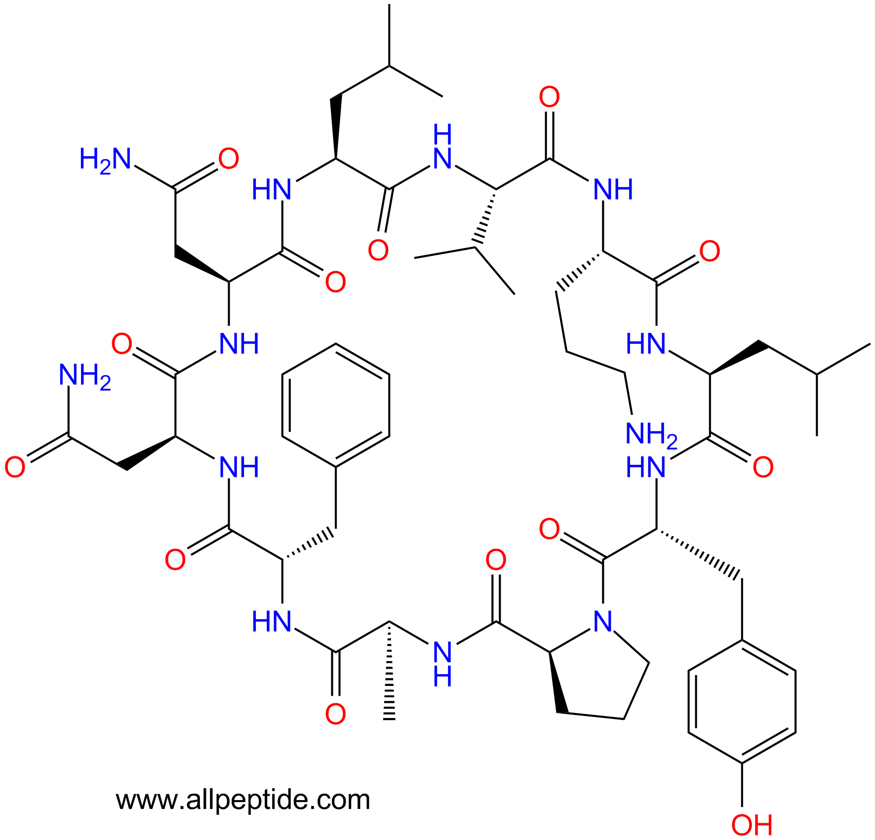 专肽生物产品cyclo(NLVOLdYPAdFN-)1235242-22-4
