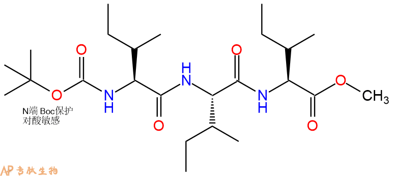 专肽生物产品三肽Boc-Ile-Ile-Ile--甲酯化19792-02-0