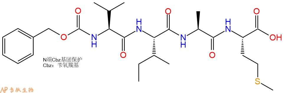 专肽生物产品四肽Cbz-Val-Ile-Ala-Met6686-82-4
