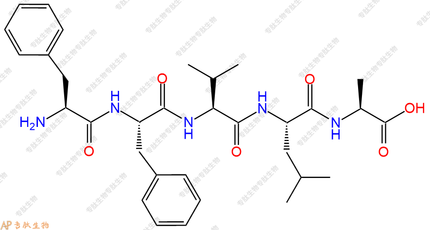 专肽生物产品五肽Phe-Phe-Val-Leu-Ala365537-60-6