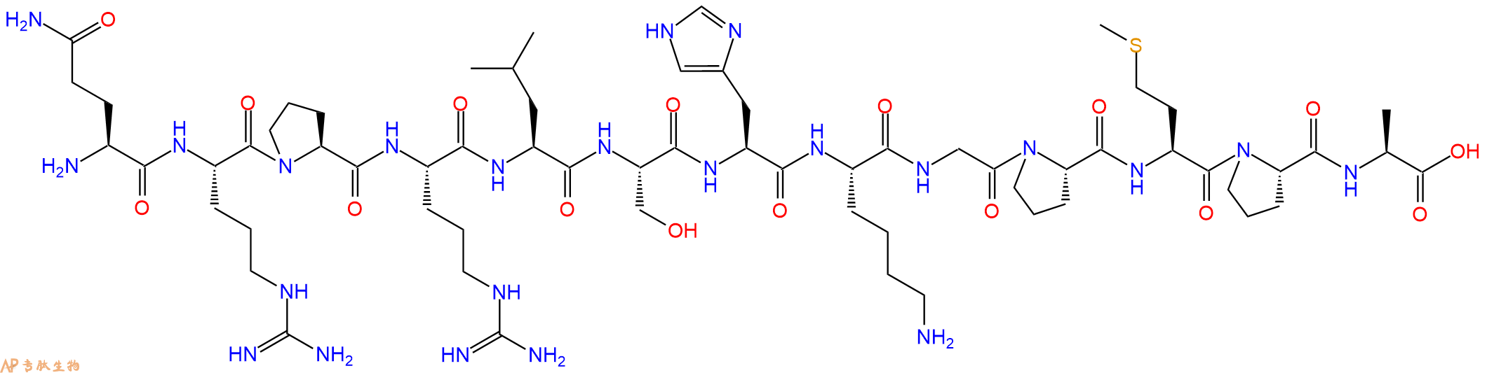 专肽生物产品爱帕琳肽、阿佩林肽：(Ala¹³)-Apelin-13 (human, bovine, mouse,568565-11-7