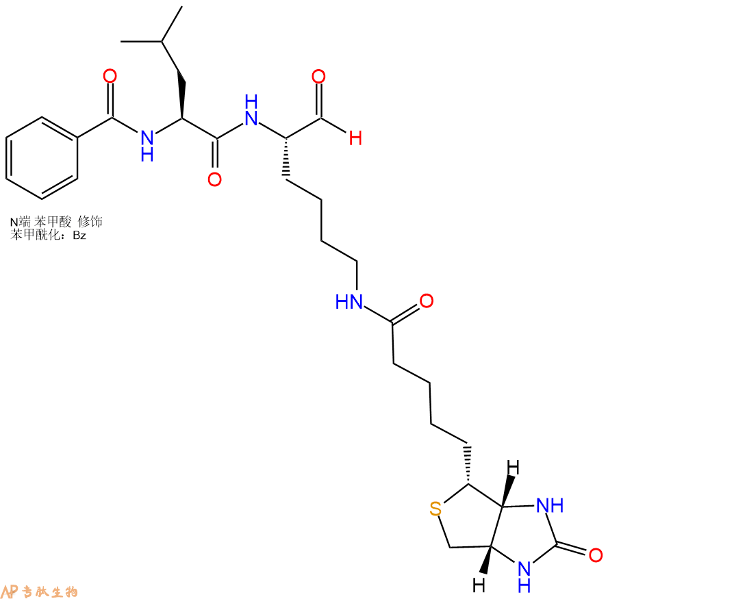 专肽生物产品二肽苯甲酸-Leu-Lys(Biotin)-醛基化1385856-69-8