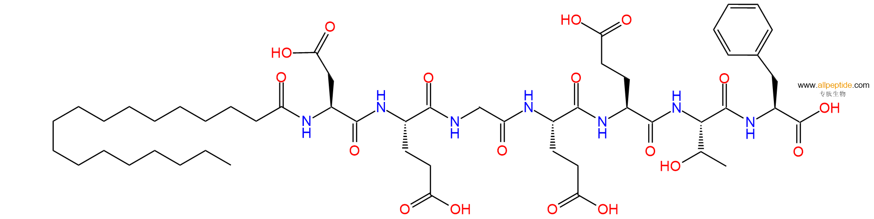 专肽生物产品七肽C18-DEGEETF1435913-72-6
