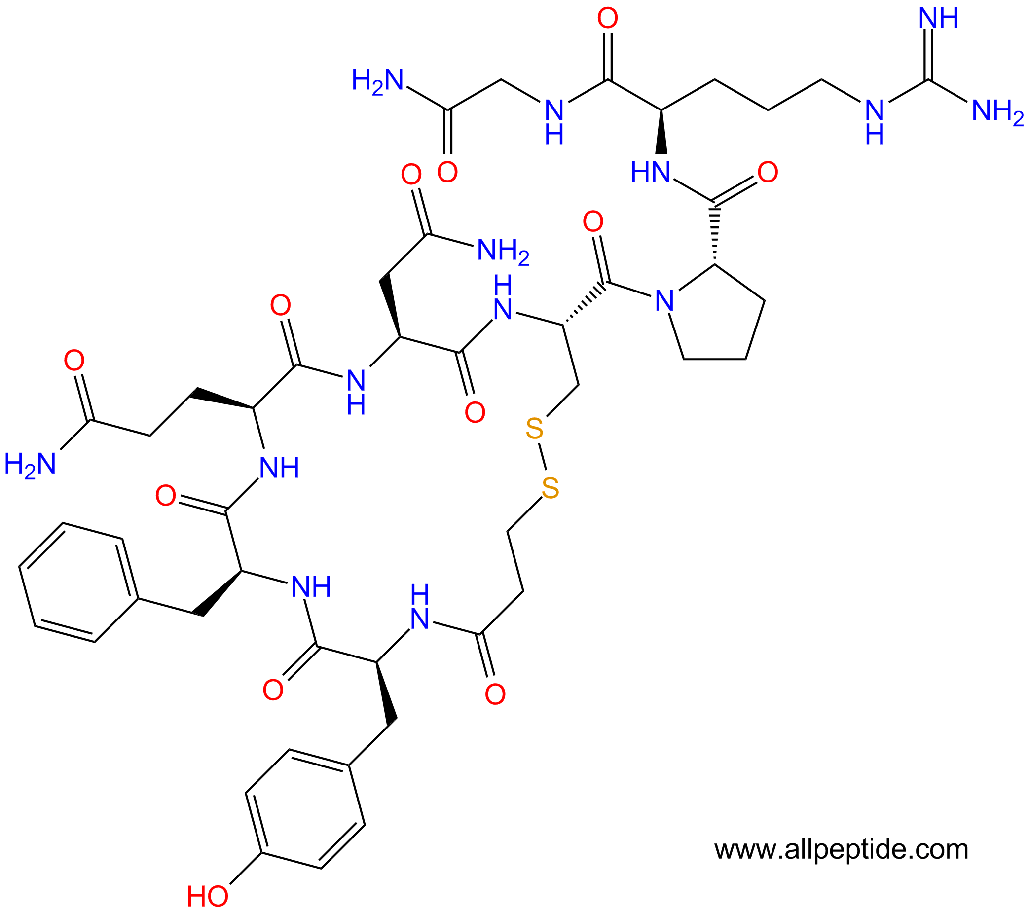 专肽生物产品醋酸去氨加压素、Desmopressin62288-83-9/16679-58-6