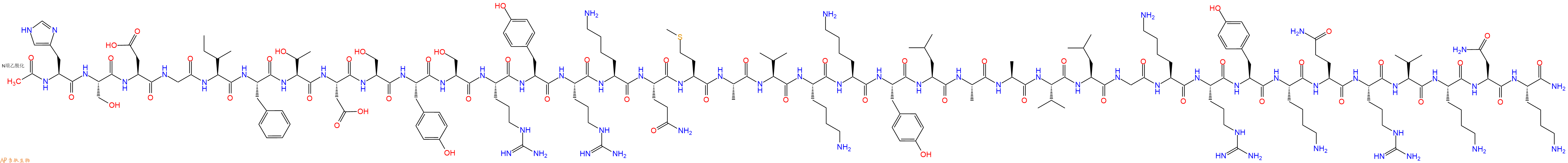 专肽生物产品Acetyl -PACAP-38(human, mouse, ovine, porcine, rat156106-32-0