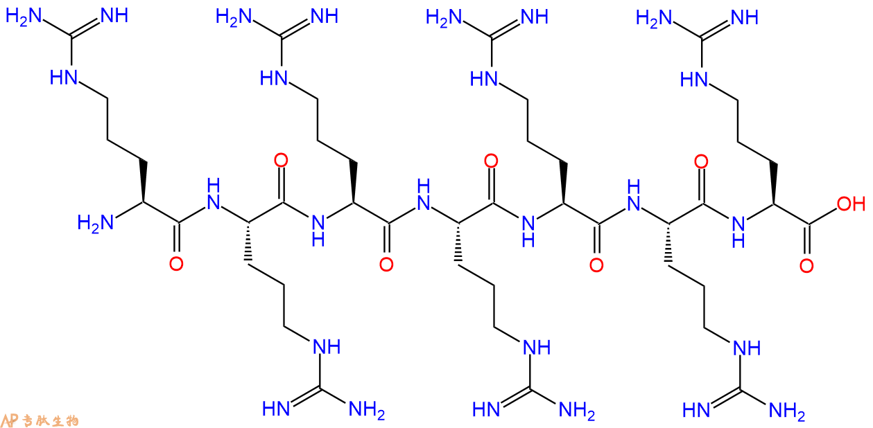 专肽生物产品七聚精氨酸肽、Arg7、R7、(Arg)7165893-48-1