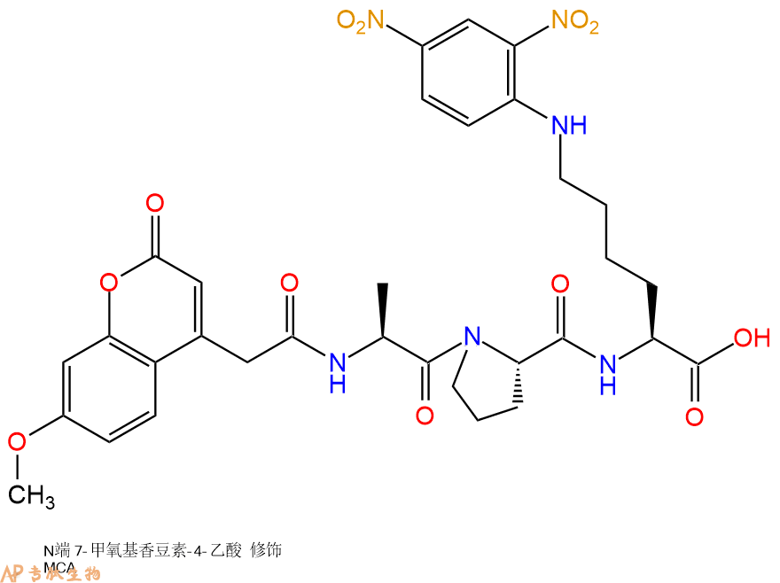 专肽生物产品血管紧张素I转换酶（ACE，ACE2）底物 Mca-Ala-Pro-Lys(Dnp)305336-82-7