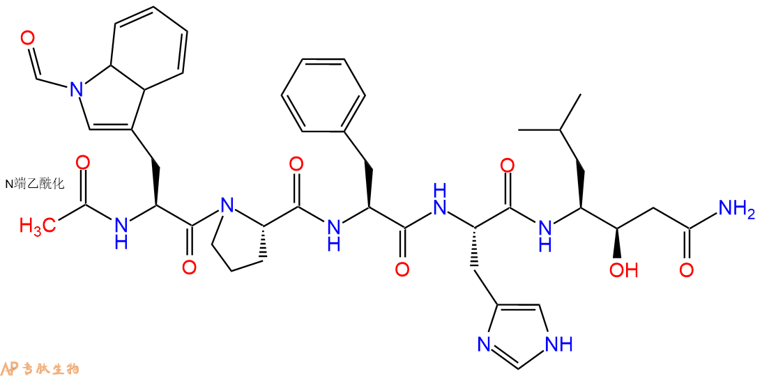 专肽生物产品五肽Ac-Ftr-Pro-Phe-His-Sta-NH2103336-38-5