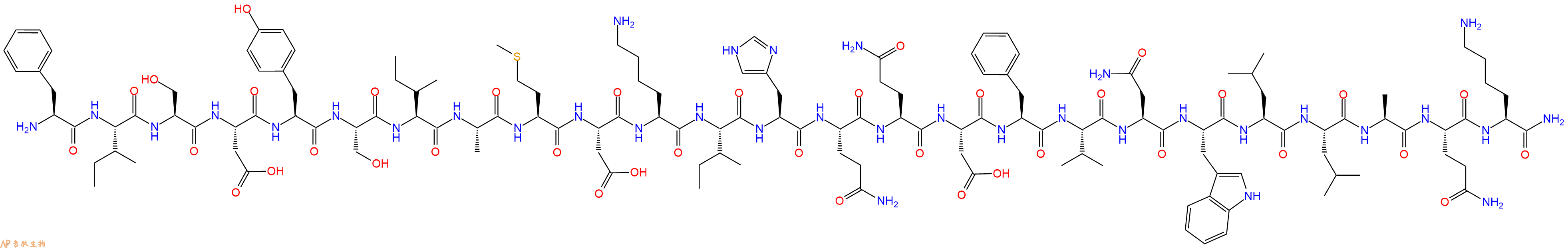 专肽生物产品抑胃肽：胃抑制多肽(6-30)酰胺(人)、Gastric Inhibitory Polypeptide (6-30) amide (human)1139691-72-7