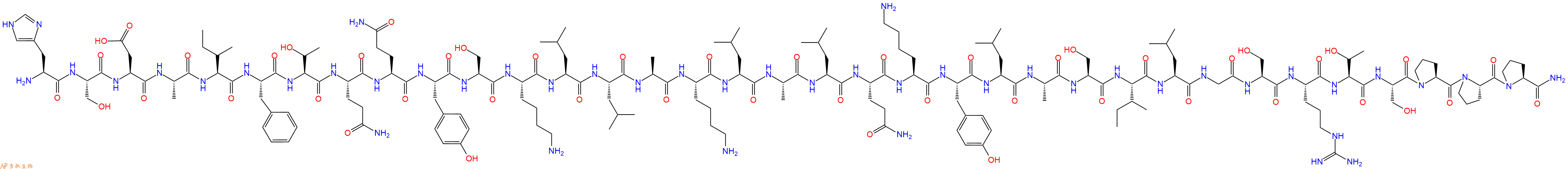 专肽生物产品[Gln8, Gln9]Helodermin89468-62-2