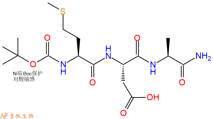 专肽生物产品三肽Boc-Met-Asp-Ala-amide17193-86-1