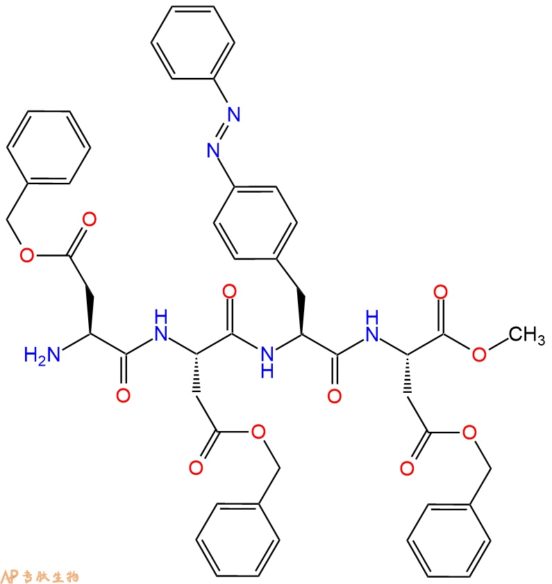 专肽生物产品四肽Asp(OBzl)-Asp(OBzl)-azoPhe-Asp(OBzl)-甲酯化1448070-17-4