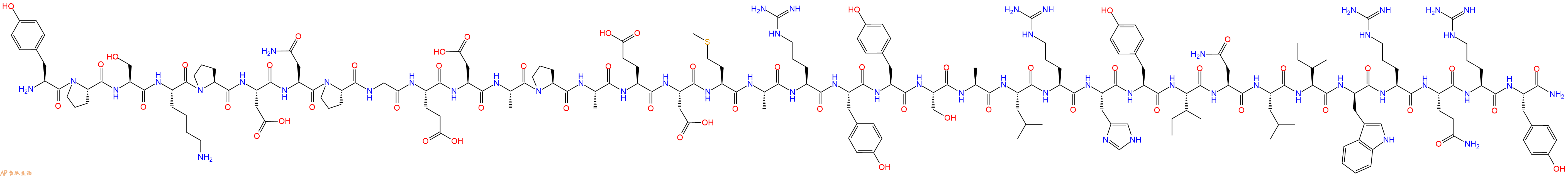 专肽生物产品猪源神经肽Y [DTrp32]Neuro Peptide Y(1-36), human178861-83-1