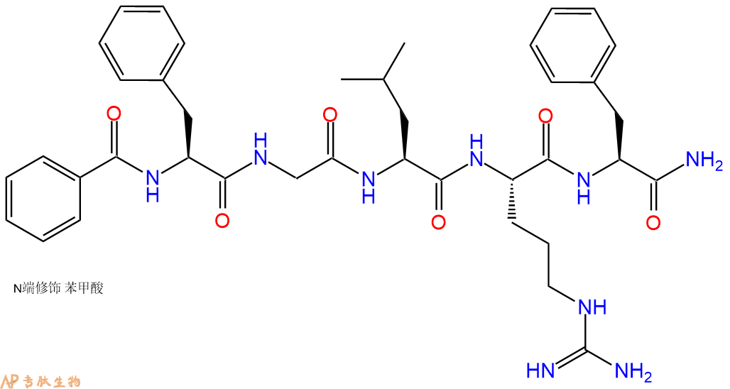 专肽生物产品Bzl-Phe-Gly-Leu-Arg-Phe-NH2872718-23-5