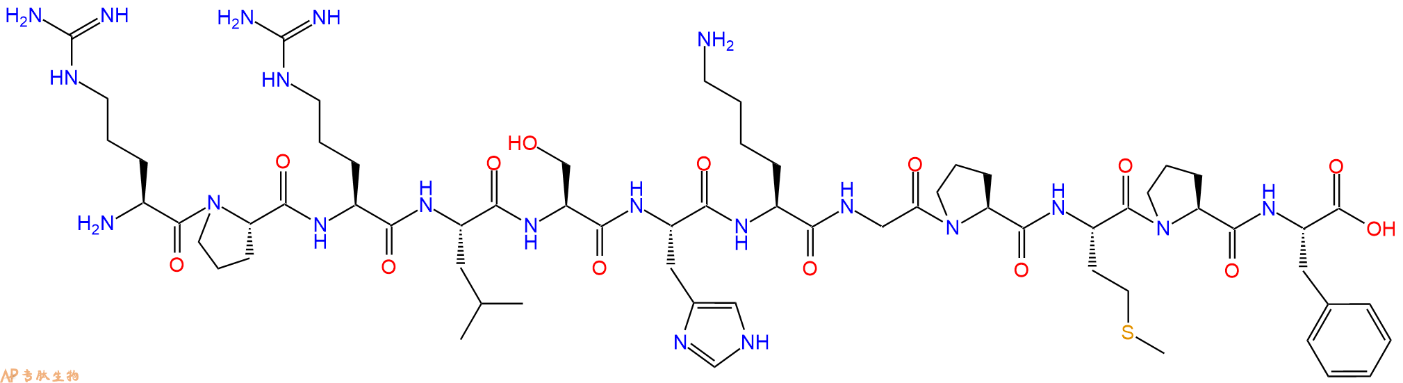 专肽生物产品爱帕琳肽(阿佩林肽)Apelin-12 (human, bovine, mouse, rat)229961-08-4