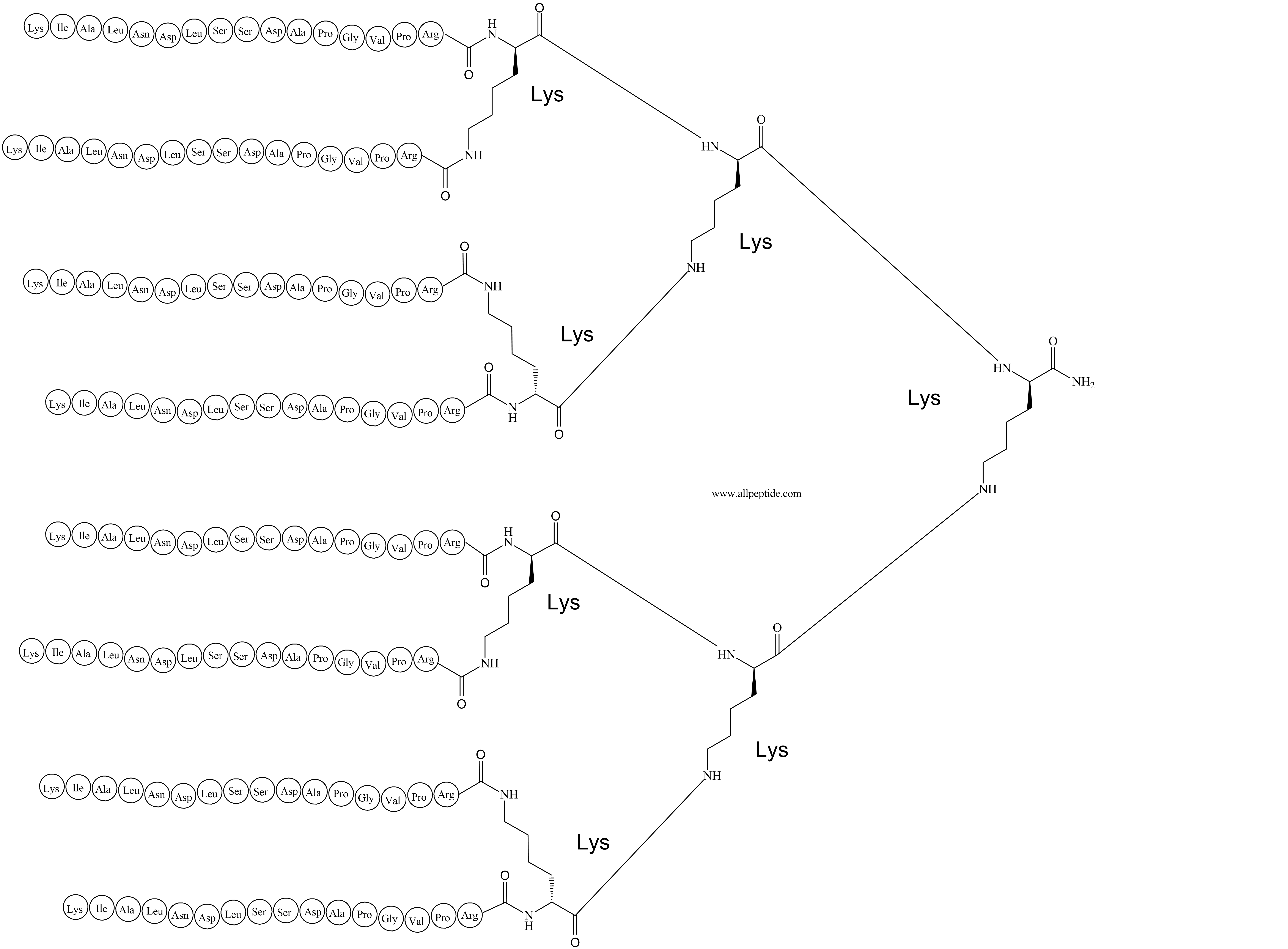 专肽生物产品六肽(H-Lys-Ile-Leu-Asn-Asp-Leu-Ser-Ser-Asp-Ala-Pro-G