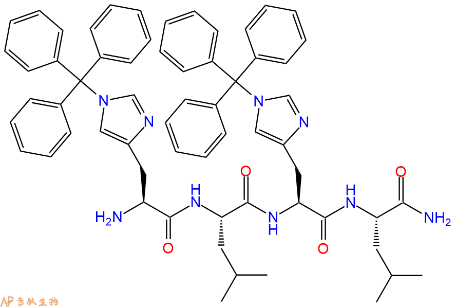 专肽生物产品四肽His(Trt)-Leu-His(Trt)-Leu-NH2397247-62-0