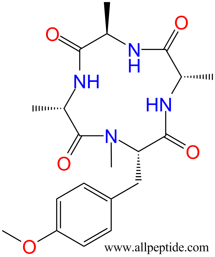 专肽生物产品cyclo-(DAla-Ala-N-甲酯化-Tyr(OMe)-Ala)112196-48-2