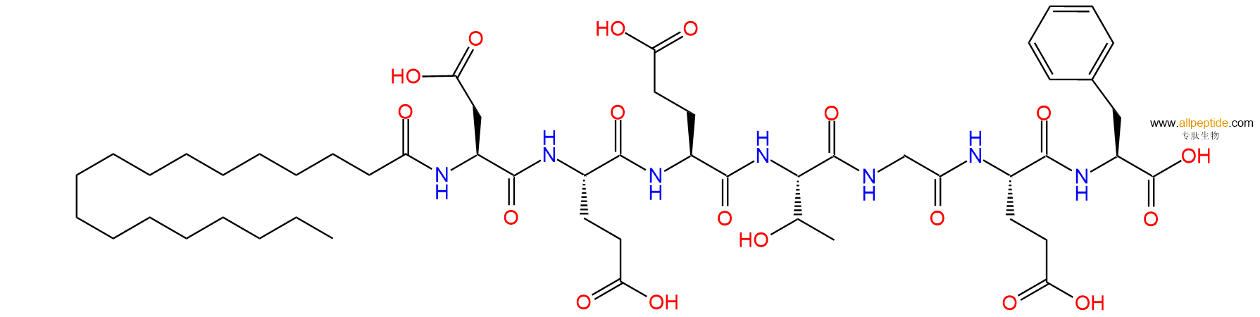 专肽生物产品七肽C18-DEETGEF1435913-68-0