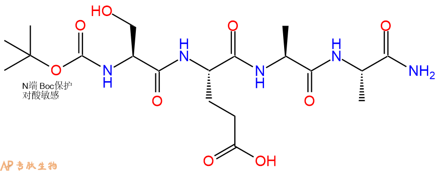 专肽生物产品四肽Boc-Ser-Glu-Ala-Ala-NH2123197-38-6