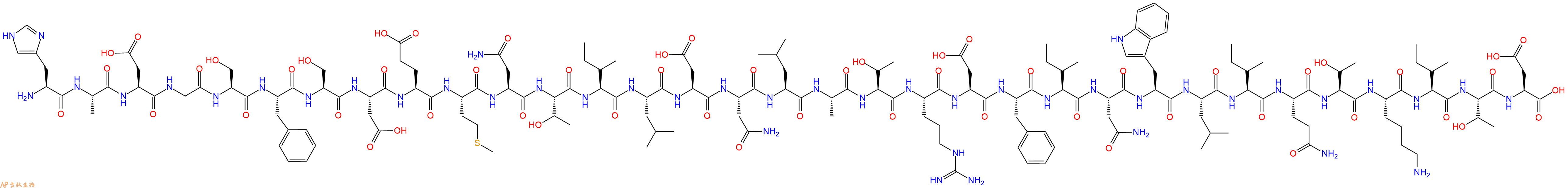 专肽生物产品胰高血糖素样肽Glucagon-Like Peptide II, rat、GLP-2 (rat)195262-56-7
