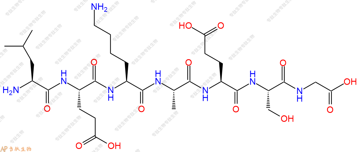 专肽生物产品七肽LEKAESG45321-89-9
