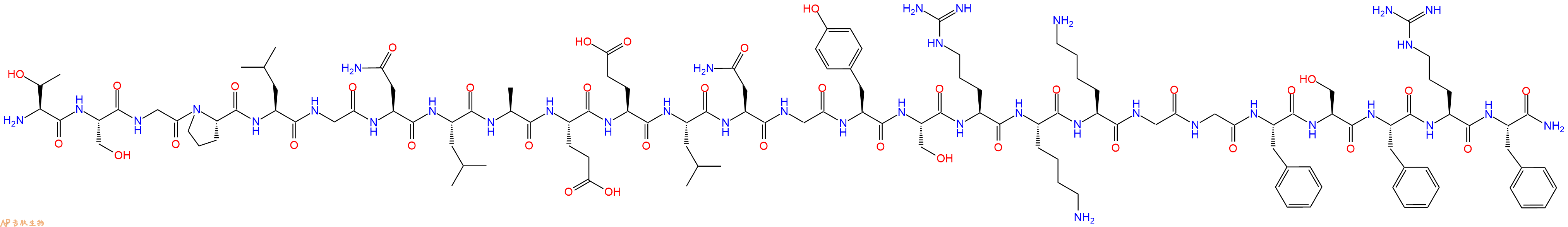 专肽生物产品Orphan GPCR SP9155 Agonist P518 (human)600171-68-4