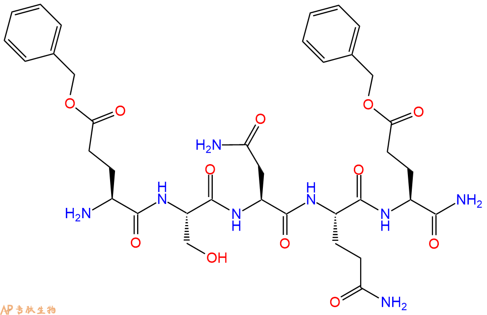 专肽生物产品五肽Glu(OBzl)-Ser-Asn-Gln-Glu(OBzl)-NH292086-13-0