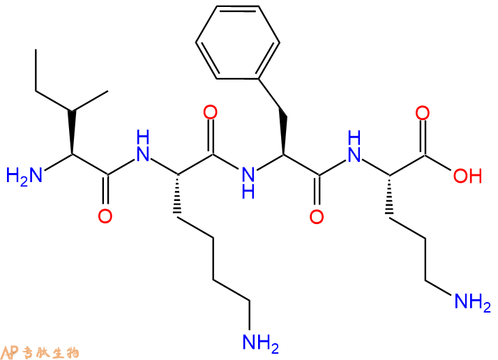 专肽生物产品四肽Ile-Lys-Phe-Orn1268476-34-1