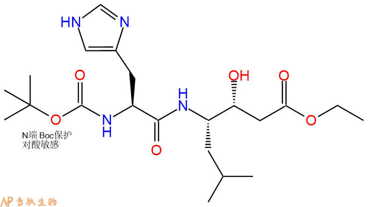 专肽生物产品二肽Boc-His-Sta-乙酯化98105-46-5