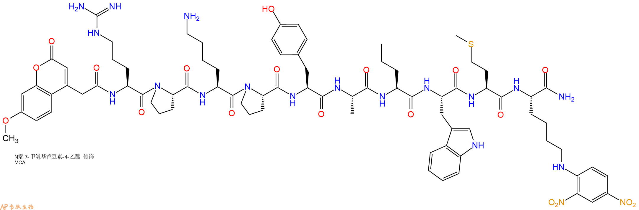 专肽生物产品基质金属蛋白酶MMP substrate、NFF-3NFF-2158584-08-8