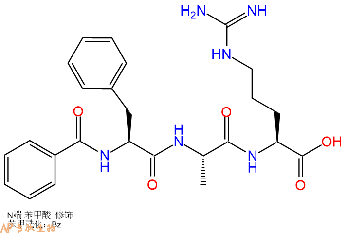 专肽生物产品三肽Benzoyl-Phe-Ala-Arg