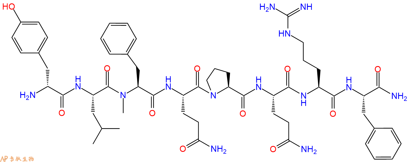 专肽生物产品八肽DTyr-L-(NMe)F-QPQRF-NH2145274-93-7