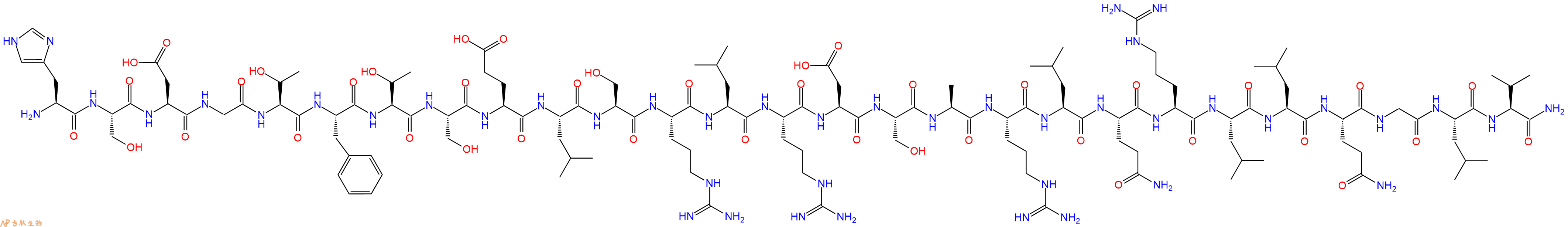 专肽生物产品胰泌素Secretin, porcine17034-34-3/10813-74-8/17034-35-4