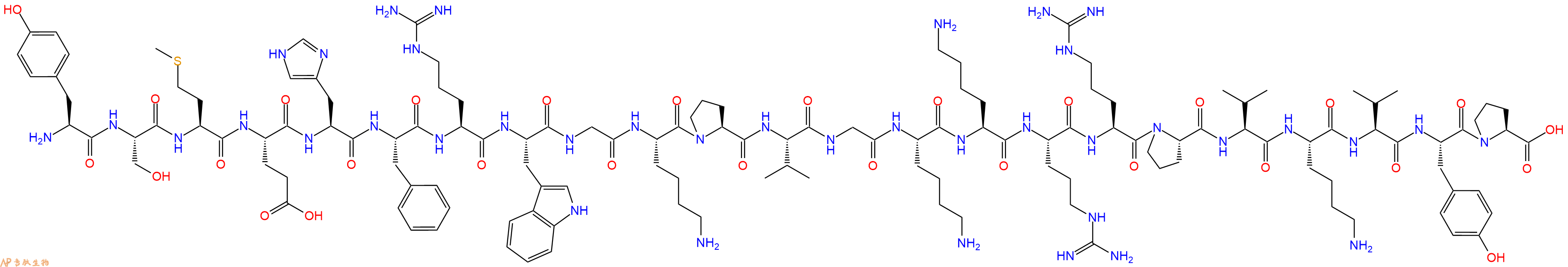 专肽生物产品促肾上腺皮质激素ACTH (2-24) (human, bovine, rat)67654-32-4