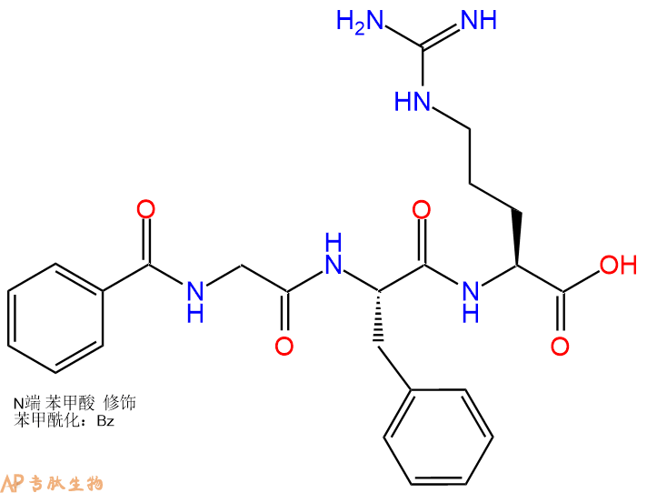 专肽生物产品血管紧张素I转换酶（ACE，ACE2）底物：Bz-Gly-Phe-Arg73167-83-6