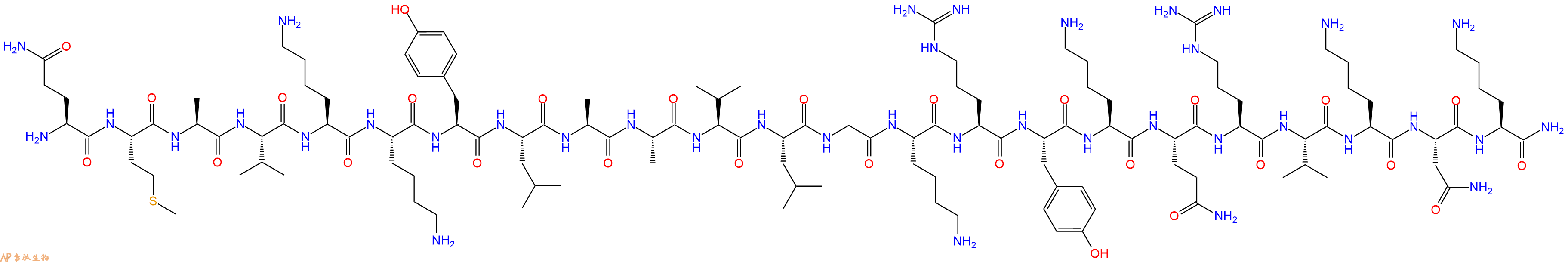 专肽生物产品PACAP-38 (16-38) (human, chicken, mouse, ovine, porcine, rat)144025-82-1