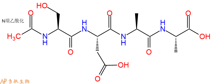 专肽生物产品四肽Ac-Ser-Asp-Ala-Ala69863-28-1