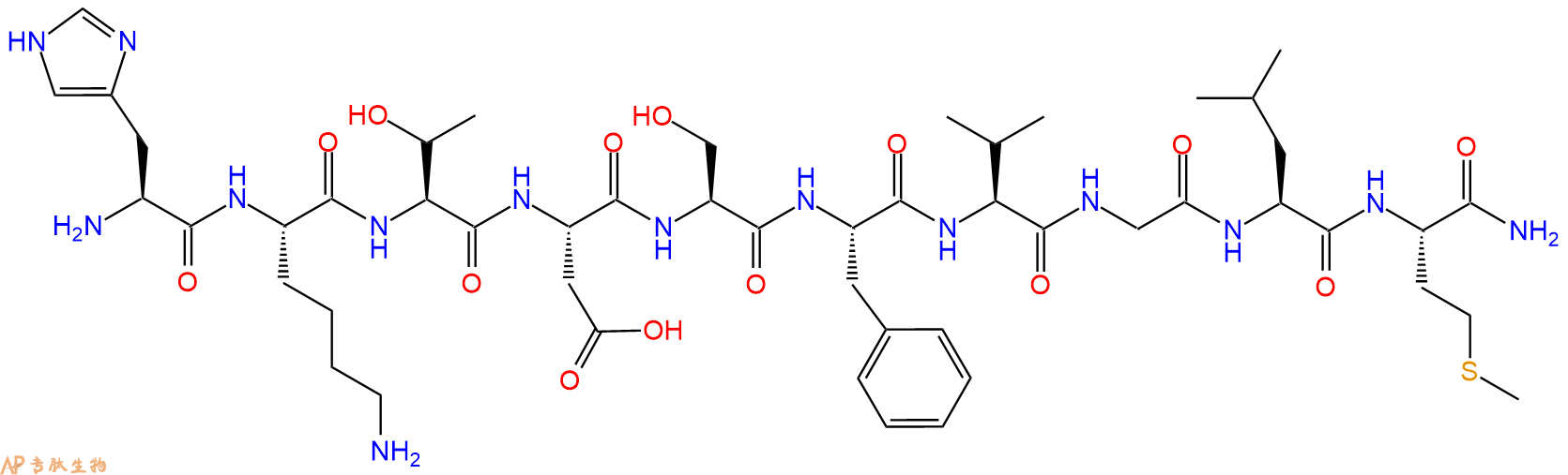专肽生物产品神经激肽 A、NeurokininA/ Substance K86933-74-6