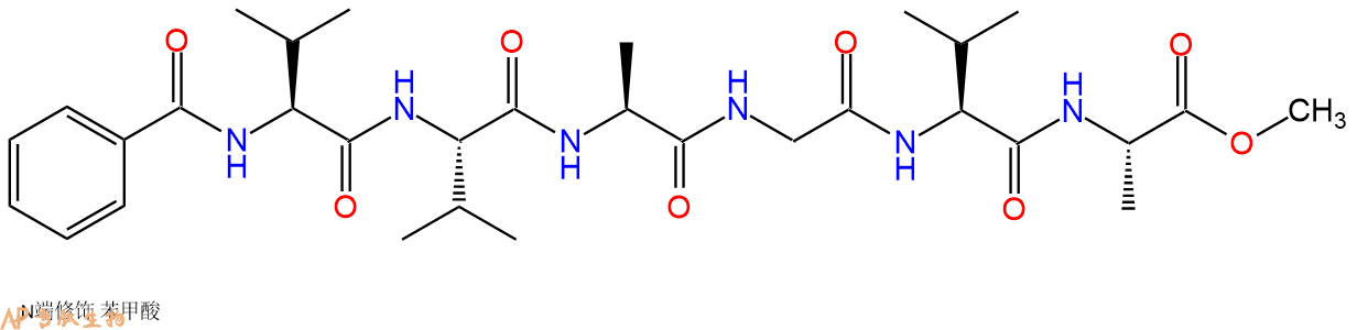 专肽生物产品Bzl-Val-Val-Ala-Gly-Val-Ala-甲酯化17554-17-5