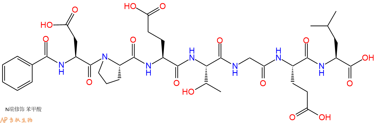 专肽生物产品Bzl-Asp-Pro-Glu-Thr-Gly-Glu-Leu1435913-60-2