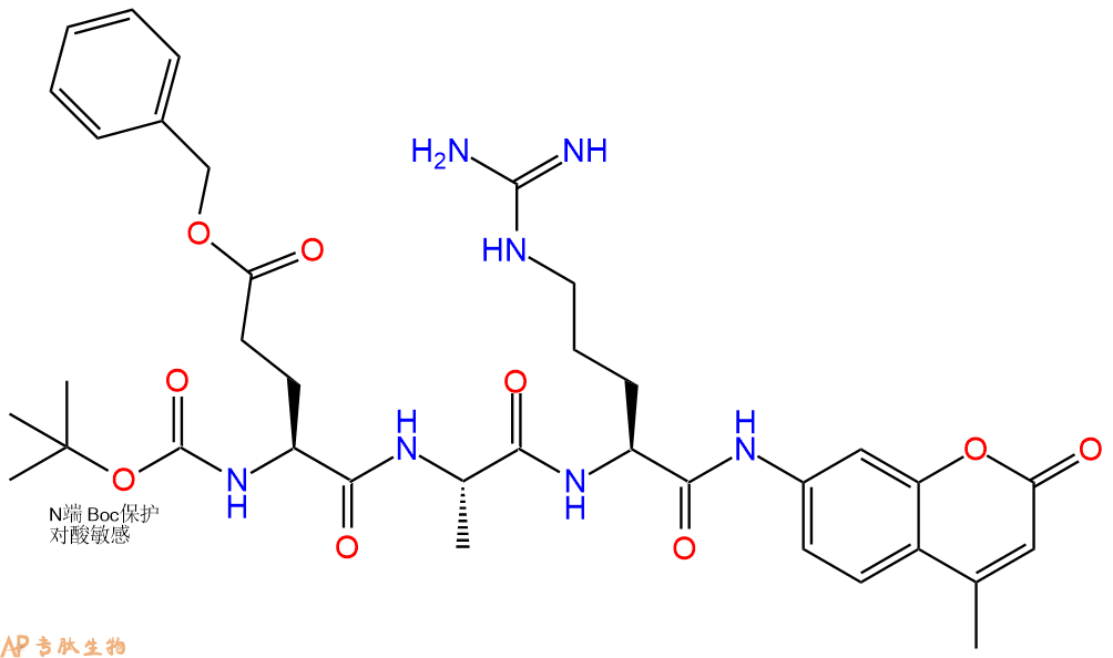 专肽生物产品凝血因子XIa和胰蛋白酶的荧光底物：Boc-Glu(OBzl)-Ala-Arg-AMC133448-25-6