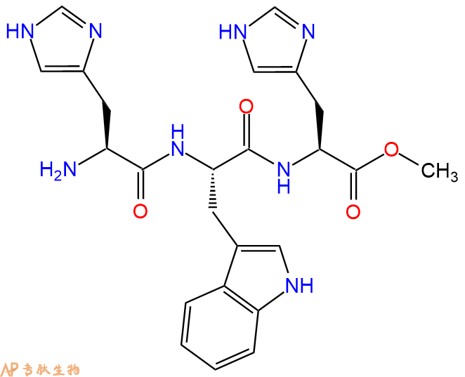 专肽生物产品三肽His-Trp-His--甲酯化1610930-66-9