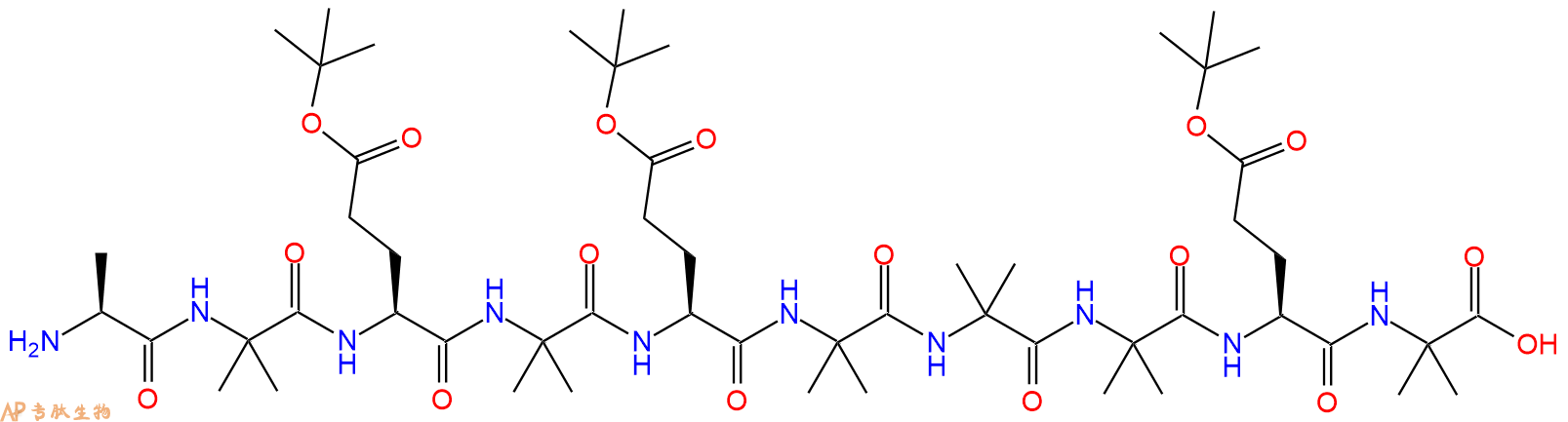 专肽生物产品Ala-Aib-Glu(OtBu)-Aib-Glu(OtBu)-Aib-Aib-Aib-Glu(Ot