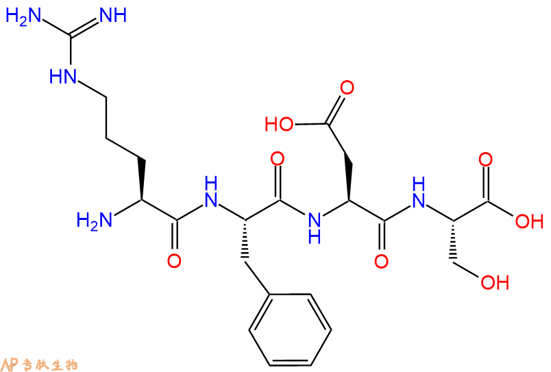 专肽生物产品四肽Arg-Phe-Asp-Ser102567-19-1