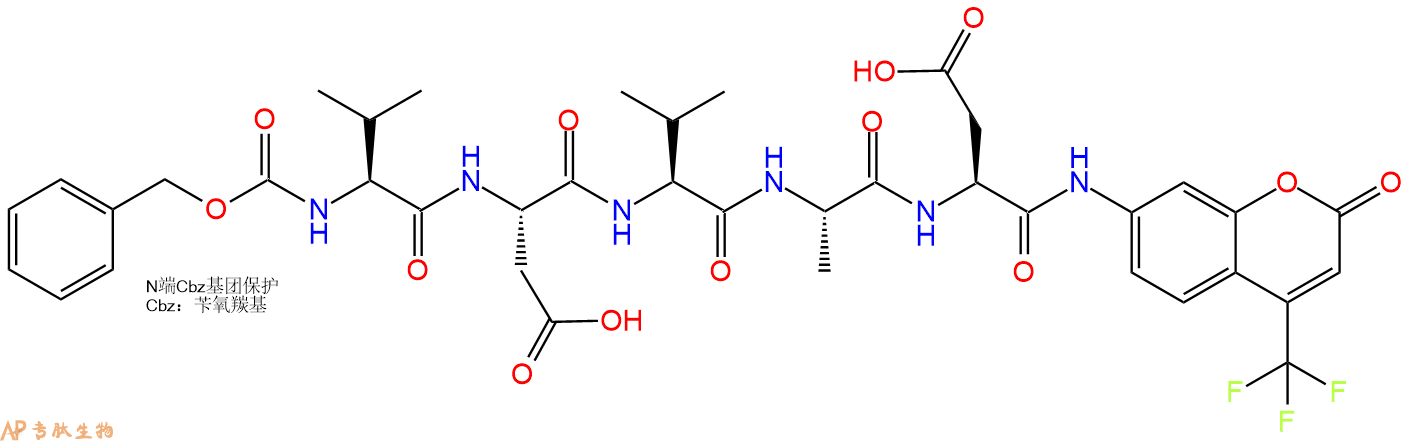 专肽生物产品Cbz-Val-Asp-Val-Ala-Asp-AFC219138-08-6