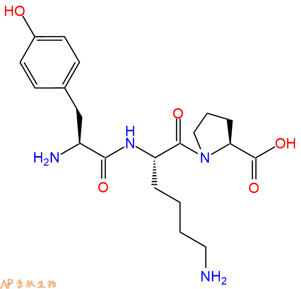 专肽生物产品三肽Tyr-Lys-Pro